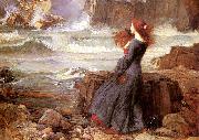 John William Waterhouse Miranda - The Tempest oil on canvas